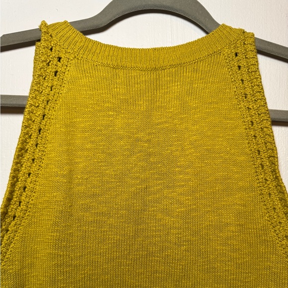 Madewell NWOT Crop Sweater Tank - S - Lemon lime color - Picture 4 of 4